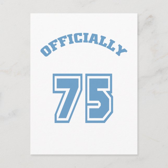 Offiziell 75 postkarte (Vorderseite)