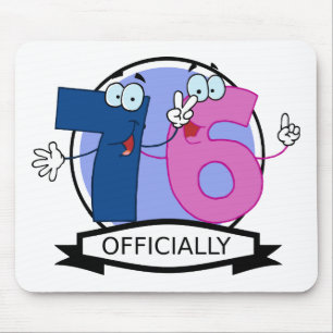 Offiziell 76 Geburtstagsbanner Mousepad
