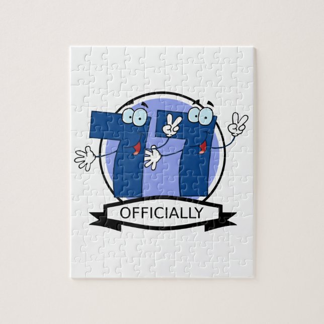 Offiziell 77 Geburtstagsbanner Puzzle (Vertikal)