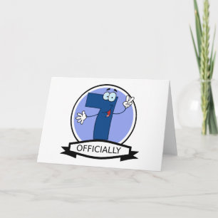 Offiziell 7 Geburtstagsbanner Karte