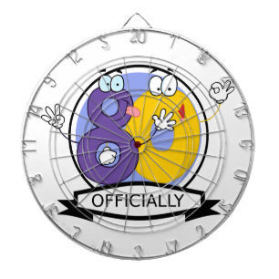 Offiziell 80 Geburtstagsbanner Dartscheibe