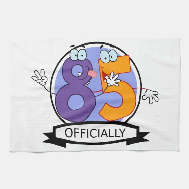 Offiziell 85 Geburtstagsbanner Handtuch (Horizontal)