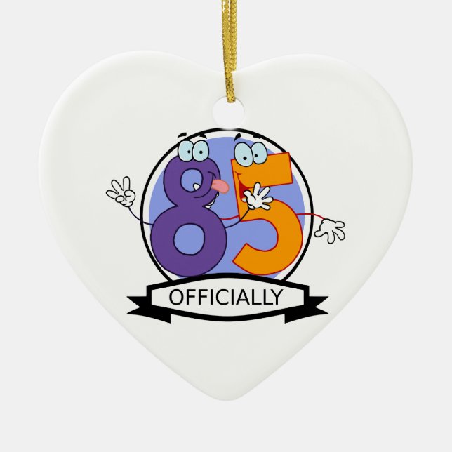Offiziell 85 Geburtstagsbanner Keramikornament (Vorne)