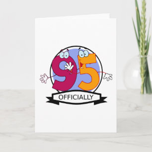 Offiziell 95 Geburtstagsbanner Karte