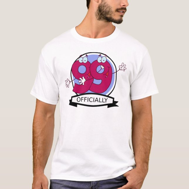 Offiziell 99 Geburtstagsbanner T-Shirt (Vorderseite)