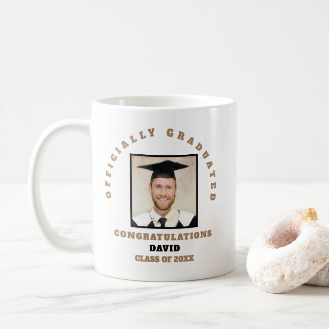 Offiziell abgestufte Foto-Glückwunsch Name Keepake Kaffeetasse (Mit Donut)