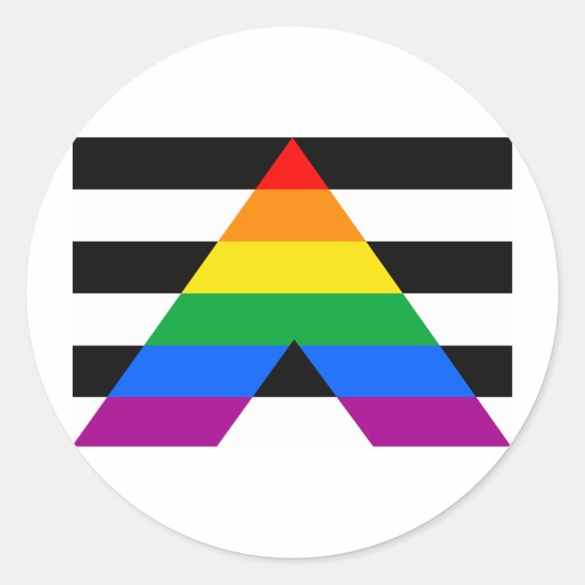 OFFIZIELL AL FLAG RUNDER AUFKLEBER (Vorderseite)