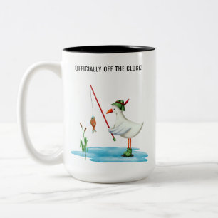 Offiziell Außerhalb der Arbeitszeit Lustiger Seemö Zweifarbige Tasse