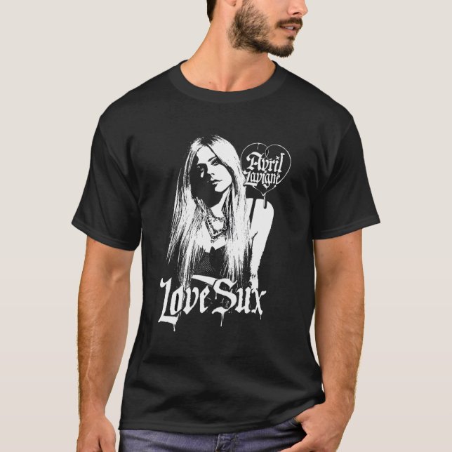 Offiziell Avril Lavigne Liebe Sux T-Shirt (Vorderseite)