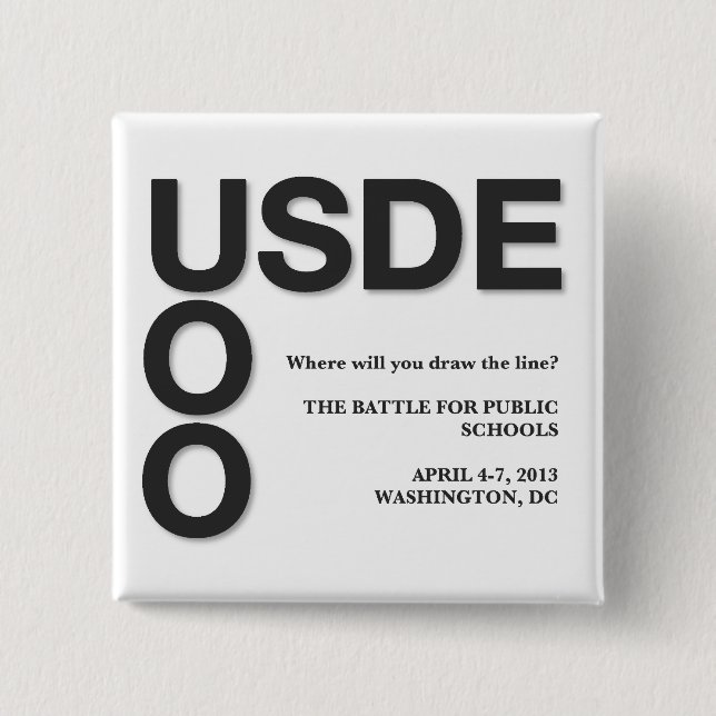 Offiziell besetzen Sie quadratischen Knopf 2,0 Button (Vorderseite)