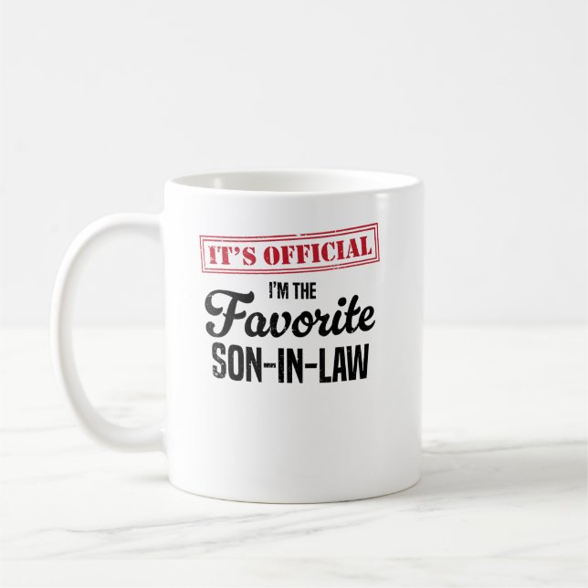 Offiziell bin ich der Lieblingsschwiegersohn Kaffeetasse (Links)