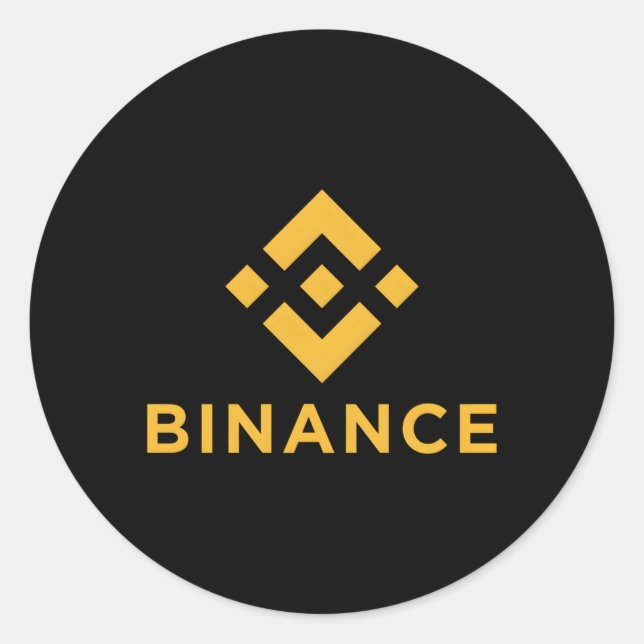 Offiziell Binance Bnb Kryptowährungsbörse Runder Aufkleber (Vorderseite)