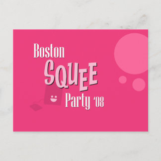 Offiziell Boston Squash Party Postkarte