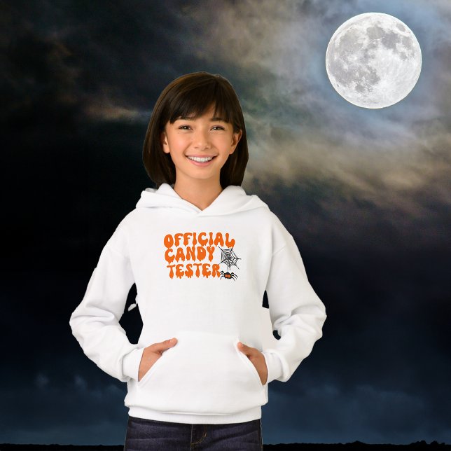 Offiziell Candy Tester Halloween Slogan Hoodie (Von Creator hochgeladen)