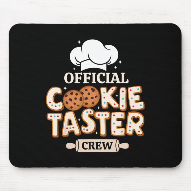 Offiziell Cookie Taster Crew Gewitterbackteam Fami Mousepad (Vorne)