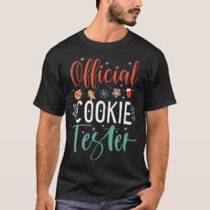 Offiziell Cookie Tester Funny Christmas Couples Ma T-Shirt