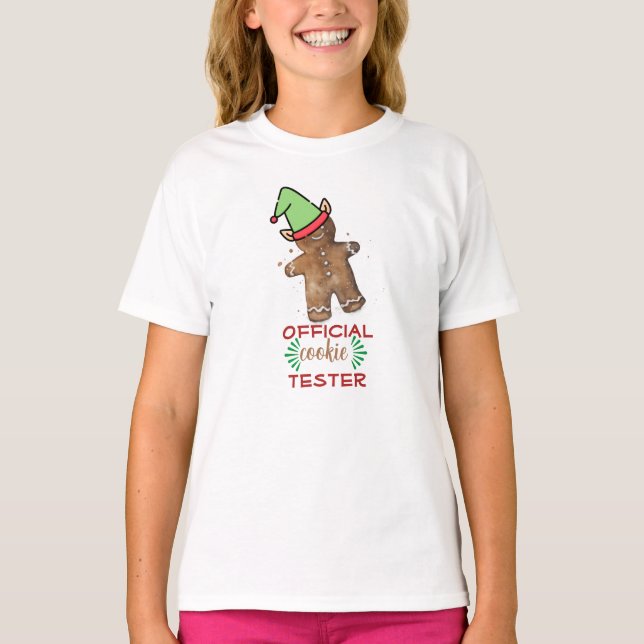 "Offiziell Cookie Tester" Girl's T - Shirt (Vorderseite)