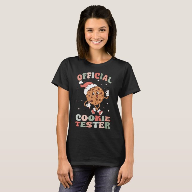 Offiziell Cookie Tester Retro T-Shirt (Vorne ganz)