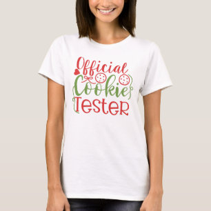 Offiziell Cookie Tester Weihnachten T - Shirt von