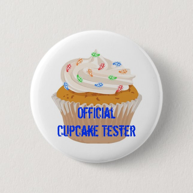 Offiziell Cupcake Tester Button (Vorderseite)