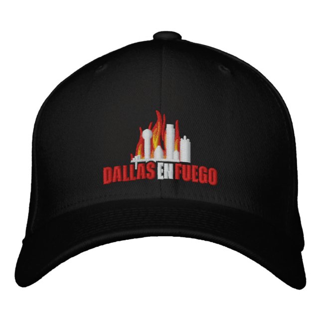 Offiziell Dallas En Fuego Hat Bestickte Baseballkappe (Vorderseite)