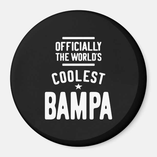 Offiziell die Coolste Bampa der Welt Magnet (Vorne)