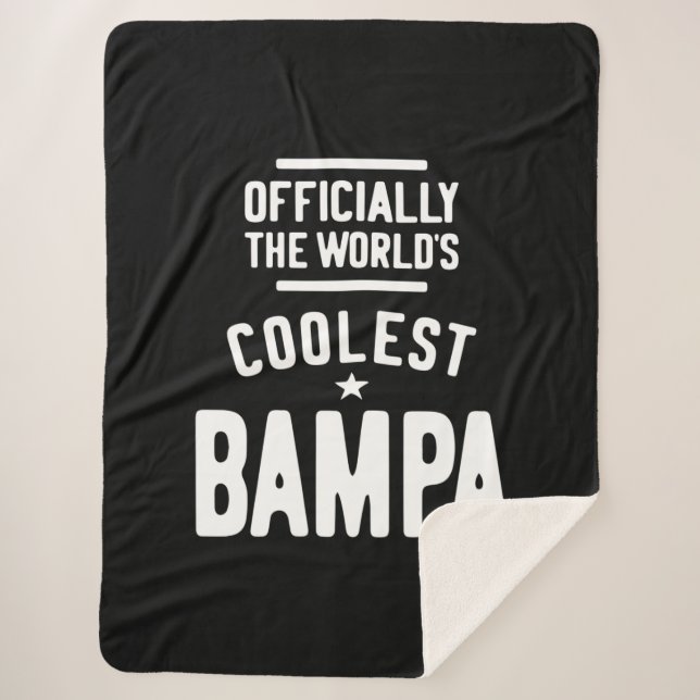 Offiziell die Coolste Bampa der Welt Sherpadecke (Vorderseite)