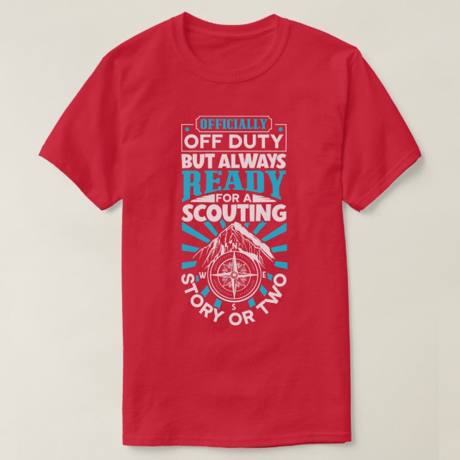 Offiziell dienstfreier Scoutmaster T-Shirt (Design vorne)