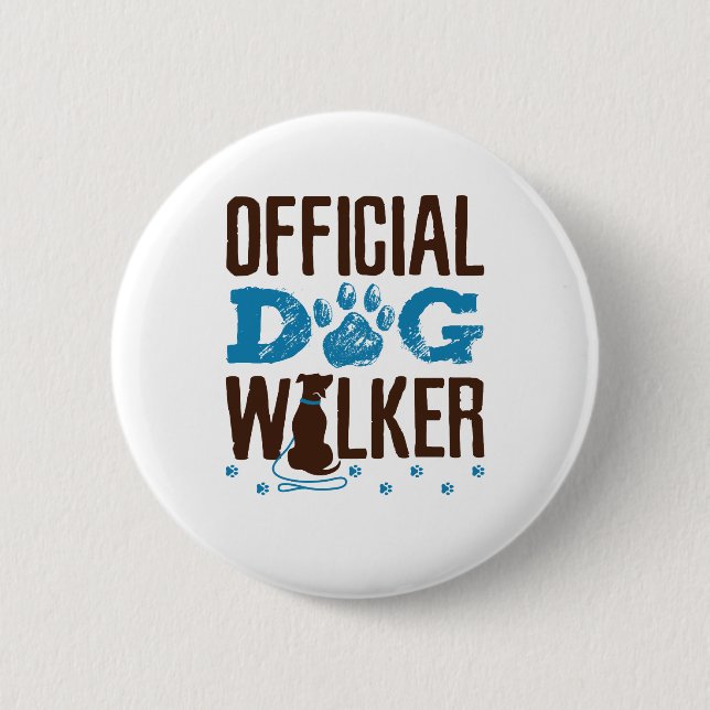 Offiziell Dog Walker Button (Vorderseite)
