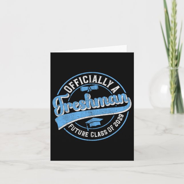 Offiziell ein Freshman Cl von 2029 erster Tag des  Karte (Vorderseite)