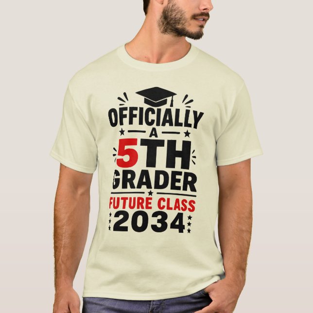 Offiziell ein Schüler der 5. Klasse - Abschlusskla T-Shirt (Vorderseite)