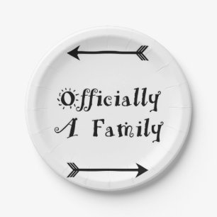 Offiziell eine Familie - Adoptions-Tag Pappteller