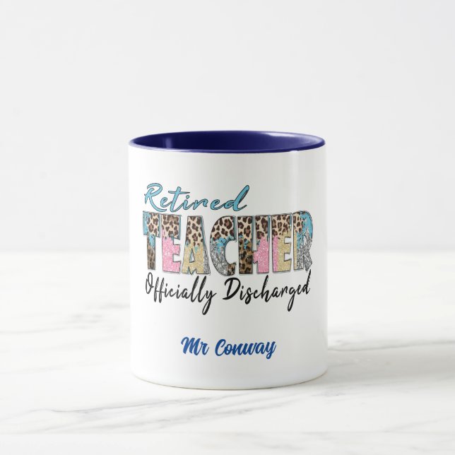 Offiziell enttäuscht wurde der Lehrer wieder müde. Tasse (Zentrum)