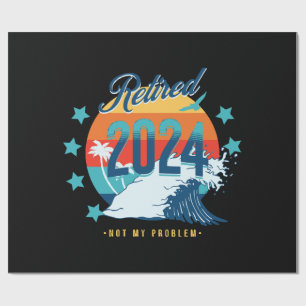 Offiziell erschöpft 2024 geschenkpapier