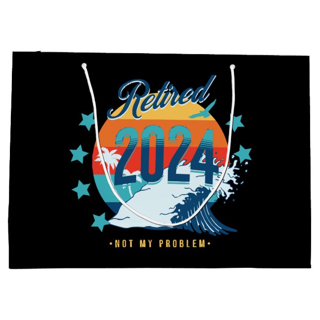 Offiziell erschöpft 2024 große geschenktüte (Rückseite)