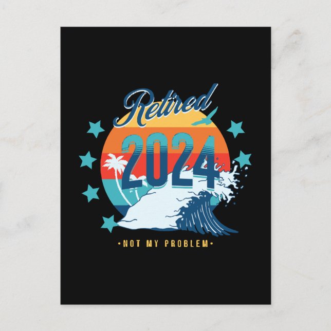 Offiziell erschöpft 2024 postkarte (Vorderseite)