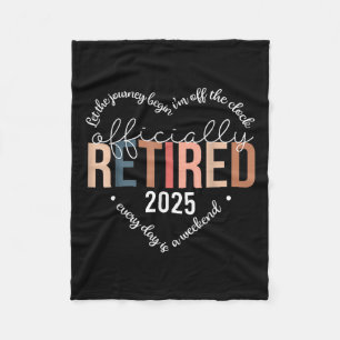 Offiziell erschöpft 2025 Shirt für Frauen Fleecedecke