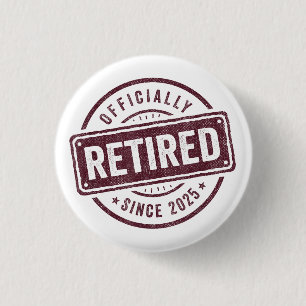 Offiziell erschöpft 2025 Spaß der Rentner Männer F Button