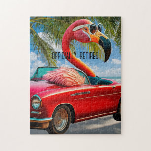 Offiziell erschöpft Flamingo & Convertible am Stra Puzzle