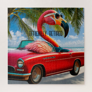 Offiziell erschöpft Flamingo & Convertible am Stra Puzzle