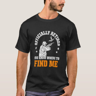Offiziell erschöpft Funny Duck Hunter Retirement P T-Shirt