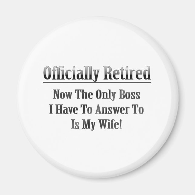 Offiziell erschöpft magnet (Vorne)