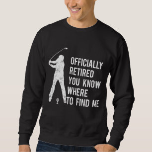 Offiziell erwachsenes Geschenk Golf Vater Golfing Sweatshirt