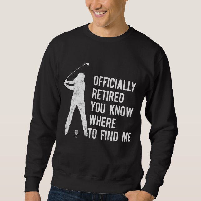 Offiziell erwachsenes Geschenk Golf Vater Golfing  Sweatshirt (Vorderseite)