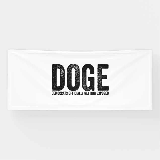 Offiziell exponierte Demokraten Banner (Horizontal)