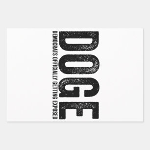 Offiziell exponierte Demokraten Geschenkpapier Set