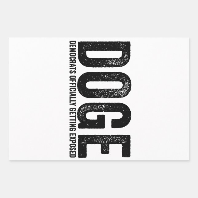 Offiziell exponierte Demokraten Geschenkpapier Set (Vorderseite)