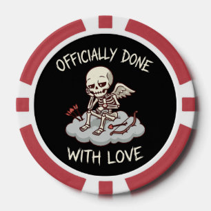 Offiziell Fertig Mit Liebe Skelett Cupid Design Pokerchips