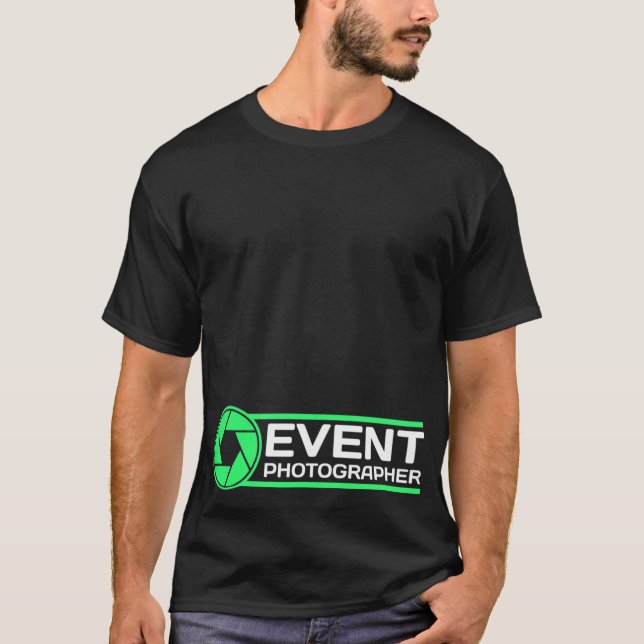 Offiziell Fotograf Shirt Event Fotografie (Vorderseite)