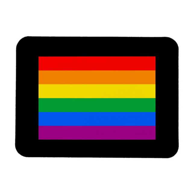 OFFIZIELL GAY PRIDE FLAG MAGNET (Horizontal)